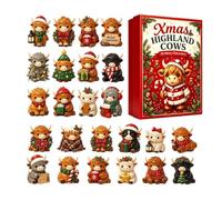Calendario Countdown per Bambini 24 Giorni Ornamento da Scrivania a Forma | Conto alla Rovescia di Natale Per Festa delle Vacanze Abitazione e Casale Libreria Scaffale Soggiorno
