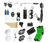 Calendario Countdown per il Golf 24 Giorni di Natale Accessori Golf con Tee | Gadget Sportivi Natalizi Idee Regalo Calze Natalizie per il Golfista Driving Range Campo di Allenamento Circolo e