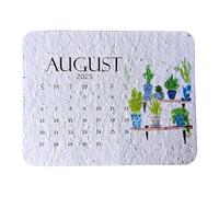 Calendario creativo piantabile, calendario 2025 in carta che ti connette con la natura, calendario artistico creativo, 12 mesi, da appendere alla parete, per la decorazione della parete della casa