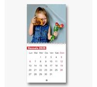 Calendario da Muro 2025 Personalizzabile con 12 Foto: Eleganza, Stile e Pianificazione Migliore per Casa e Ufficio - Un'Emozionale Idea Regalo con i Volti dei Cari! - (20x20cm (Bianco modello 3)