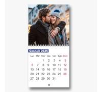 Calendario da Muro 2025 Personalizzabile con 12 Foto: Eleganza, Stile e Pianificazione Migliore per Casa e Ufficio - Un'Emozionale Idea Regalo con i Volti dei Cari! - (20x20cm (Bianco modello 4)