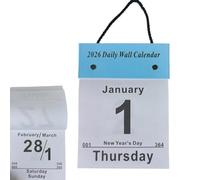 Calendario Da Muro 2026 - Accessorio Per Pianificazione Giornaliera A Strappo,Gennaio 2026-Dicembre Calendario Per Pianificazione Agenda - per Camera da Letto Scuola Viaggio Appartamento Dormitorio Ho