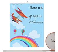 Calendario da Muro 2026,Calendario Ispirazionale per Pianificazione | Motivazione Giornaliera Donna Decorazione Umoristica Ricercata Per Spazi Casa Ufficio