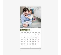 Calendario da Muro 2026 Personalizzabile con 12 Foto: Eleganza, Stile e Pianificazione Migliore per Casa e Ufficio - Un'Emozionale Idea Regalo con i Volti dei Cari! - (Bianco modello 2)