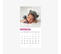 Calendario da Muro 2027 Personalizzabile con 12 Foto: Eleganza, Stile e Pianificazione Migliore per Casa e Ufficio - Un'Emozionale Idea Regalo con i Volti dei Cari! - (Bianco modello 1)
