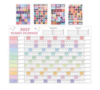 Calendario da Muro Annuale 2027, Planner Verticale per Ufficio | Carta Offset, Design Essenziale Contemporaneo, per Insegnanti e Personale Amministrativo, Sale Riunioni