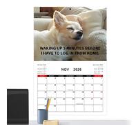 Calendario da Muro | Calendario Mensile Da Muro Cuccioli - Agenda Creativa 2026 Per Cani Da Lavoro Per Organizzazione Di Scrivania, Ufficio, Pianificazione, Amici, Scuola, Casa E Famiglia