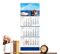 Calendario Da Muro Per Ufficio | Calendario Mese per Mese a 4 Ante Appendibile e Decorativo | 2026 da Appendere,per la Scuola, l'Ufficio, la Casa, la Famiglia, la Camera, il Dormitorio, il