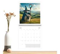 Calendario da parete 12, calendario da parete 12, calendario medievale umoristico da gennaio a dicembre per studio, aula soggiorno, camera da letto, sala da pranzo