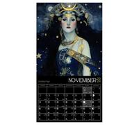 Calendario Da Parete 2024,2024 Calendario Lunare | Dea Astrologia Luna Piena Tracker Calendario Delle Fasi Della Luna | Decorazioni Di Astrologia Sospese, Calendario Lunare 2024 Soggiorno, Camera