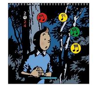 Calendario da parete 2024 Tintin e musica 30x30cm (24463)