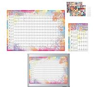 Calendario da parete 2025,2025 Calendario da parete,Calendario da parete annuale 2025 | Calendario da parete 2025, calendario di vacanza con una sola pagina, pianificatore giornaliero, organizzatore