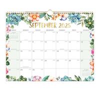 Calendario da parete 2025-2026, calendario da parete 2025-2026, 18 mesi 2024-2025 da luglio 2025 a dicembre 2026, 36,8 x 27,9 cm, grandi blocchi di scrittura