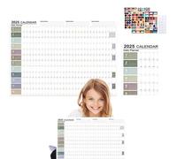 Calendario da parete 2025, calendario 2025 | Calendario da parete annuale delle feste,Calendario da parete 2025, calendario di vacanza con una sola pagina, pianificatore giornaliero, organizzatore per