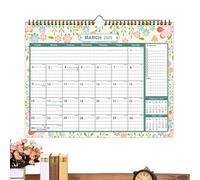 Calendario da parete 2025, calendario 2025, calendario da parete con grandi, carta spessa per una facile scrittura, include vacanze, liste di cose da e appunti, per