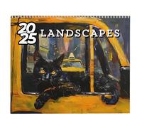 Calendario da parete 2025 - Calendario da parete dei monumenti turistici dei gatti | Calendario mensile da parete da appendere Cat Design | Calendario settimanale a pagina per studio, cucina