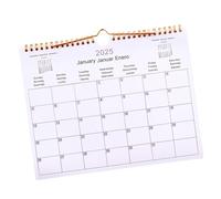 Calendario da parete 2025, grande calendario da parete, mensile multilingue, adatto alla famiglia, agenda mensile 2025, agenda da 12 per Natale, riunioni, piani