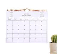 Calendario da parete 2026, 12 mesi, multilingue, calendario a spirale, moderno, decorativo, per camera da letto, dormitorio, appartamento, famiglia, scuola, aule, posto di lavoro, soggiorno