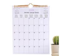 Calendario da parete 2026, 12 , multilingue, calendario da parete a , moderno, decorativo, per camera da , dormitorio, appartamento, famiglia, scuola, aule, posto di lavoro, soggiorno