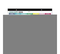 Calendario da parete 2026-2027, 18 mesi per la casa, accessorio decorativo per la casa per promemoria delle festività contrassegnate
