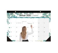 Calendario da parete 2026-2027, con blocchi giornalieri sfoderati e marcature della data, 18 mesi da gennaio 2026 a giugno 2027, calendario da parete