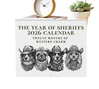 Calendario da parete 2026 a tema cane - Organizzatore blocco orari da 11,02 pollici | Planner mensile artistico Carta in evidenza per le vacanze | Famiglia Bambini Scuola Aula Ufficio