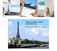 Calendario da parete 2026, calendario dei parchi nazionali 2025-2026, pagina intera, mesi, carta spessa e robusta per organizzare e pianificare il calendario, perfetto come regalo per amici e