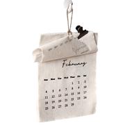 Calendario da parete 2026 - Calendario in tessuto di 12 mesi per casa, ufficio, aula e studio - Compatibile con i sistemi di fissaggio standard