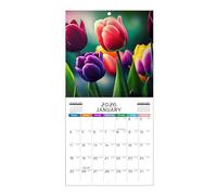 Calendario da parete 2026, calendario mensile da parete con illustrazioni di scene | Planner con carta divertente per dormitorio famiglia bambini college scuola appartamento casa insegnanti