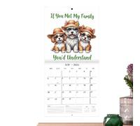 Calendario da parete 2026 - Calendario mensile per la famiglia, organizer per lavagna bianca divertente per pianificare le vacanze, organizzazione, casa, lavoro, ufficio, frigorifero, di