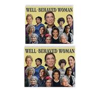 Calendario da parete 2026 con donne ben educate, calendario femminista 2026, regalo di merchandising femminista per W-omen, calendari ispiratori da donna, decorazione da parete per la casa (2 pezzi