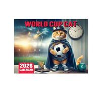Calendario da parete 2026 con gatti, calendario 2026, da gennaio 2026 a dicembre 2026, 42 x 28,5 cm (aperto), 12 mensili da parete, con foro per appenderlo, regalo di Natale per Capodanno per gli
