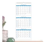 Calendario da parete 2026, da appendere verticale, da appendere da dicembre 2025 a gennaio 2027, calendario con visualizzazione di 3, facile da leggere, per organizzare tutti i giorni, studio