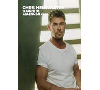 Calendario da parete 2026 di Chris Hemsworth (Ai Generated), formato A3, rilegatura a spirale, a colori