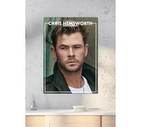 Calendario da parete 2026 di Chris Hemsworth, formato A3, rilegatura a spirale, a colori.
