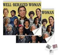 Calendario da parete 2026 femminista - Calendario da parete "donne ben comportate", calendario per l'empowerment femminista, 28 x 21,6 cm, decorazione per la casa, per celebrare i diritti e