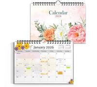 Calendario da parete 2026, formato A4, anno accademico, mensile, ideale per casa, ufficio, scuola e famiglia, calendario da 12 mesi per vacanze, organizzazione del lavoro e pianificazione (calendario