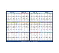 Calendario da parete 2026 - Grande pianificatore mensile | Pianificatore pieghevole cancellabile | organizzativo di pianificazione di dodici , bacheca di gestione della produttività con