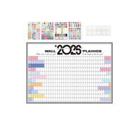 Calendario da parete 2026, layout facile da usare, 74,2 x 52,5 x 0,1 cm, calendario organizzatore, planner da parete per bambini, design trasparente e facile da usare, per ufficio, casa, cucina