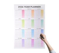 Calendario da parete 2026, planner mensile grande, 12, design verticale sospeso - per studenti e professionisti a casa, ufficio aula officine