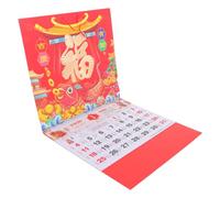 Calendario da Parete 2026 Rosso in Carta con Pagine Strappabili | Layout Mensile, Design da Appendere, Pianificazione Quotidiana, per Ufficio e Famiglie Internazionali