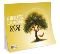 Calendario da parete 2026 Wish Tree Mindfulness Quotes - Si apre su A3 vista mensile con 12 immagini ad alta risoluzione, ottimo regalo per compleanni