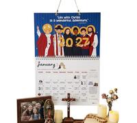 Calendario Da Parete 2027 12 Decorazione Cristiana 12 28x21,5 Cm