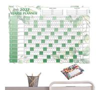 Calendario da parete 2027, 12 , double-face, in spessa | Calendario annuale 2027 per viaggi a lunga distanza Piani semestrali Attività di marketing Appartamento Camera da letto