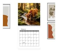 Calendario Da Parete 2027 12 Tema Animale Rustico Pianificatore | Calendario Grande Griglia Murale Per Casa Ufficio Scuola Lettura Studio Compito Esercizio Workout Vacanza Festa Comp