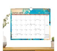 Calendario da Parete 2027-2028 Planner appendibile resistente | Calendario Murale Annuale per Pianificare Compiti Scuola Casa Ufficio Pulizie Esercizio Allenamen