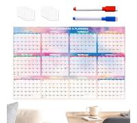 Calendario da parete 2027 cancellabile a secco 2027, pianificatore | Planner da parete cancellabile a secco, 12 mesi, per camera da letto, soggiorno, studio, dormitorio, studenti, bambini