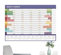 Calendario da parete annuale 2025: agenda mensile con ampi di data | calendario da parete per ufficio, casa e scuola, formato grande, facile da scrivere, conveniente per programmare