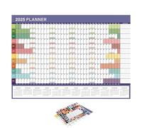 Calendario da parete annuale 2025 - Da gennaio 2025 a dicembre 2025 Calendario mensile, planner da parete per pianificare le liste delle cose da, riunioni, scadenze, promemoria ideale per home