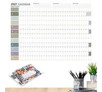 Calendario da parete annuale fronte/retro grande formato 12 etichette | Planner da parete annuale per Appartamento Cucina Camera Studio Camera Dormitorio e Ufficio a Casa